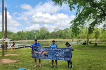 Mental health treatment for these military veterans is a free afternoon of fishing, kayaking